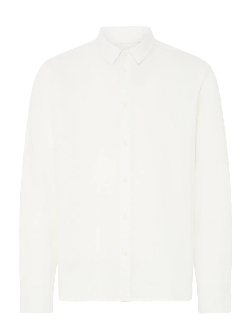 Blend - BHABAN SHIRT PP NOOS - hørskjorter - snow white - 1