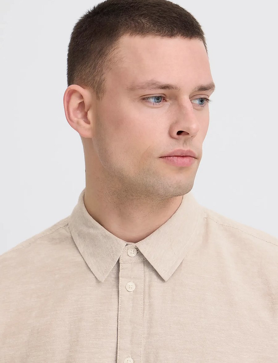 Blend - BHABAN SHIRT PP NOOS - linased särgid - crockery - 4