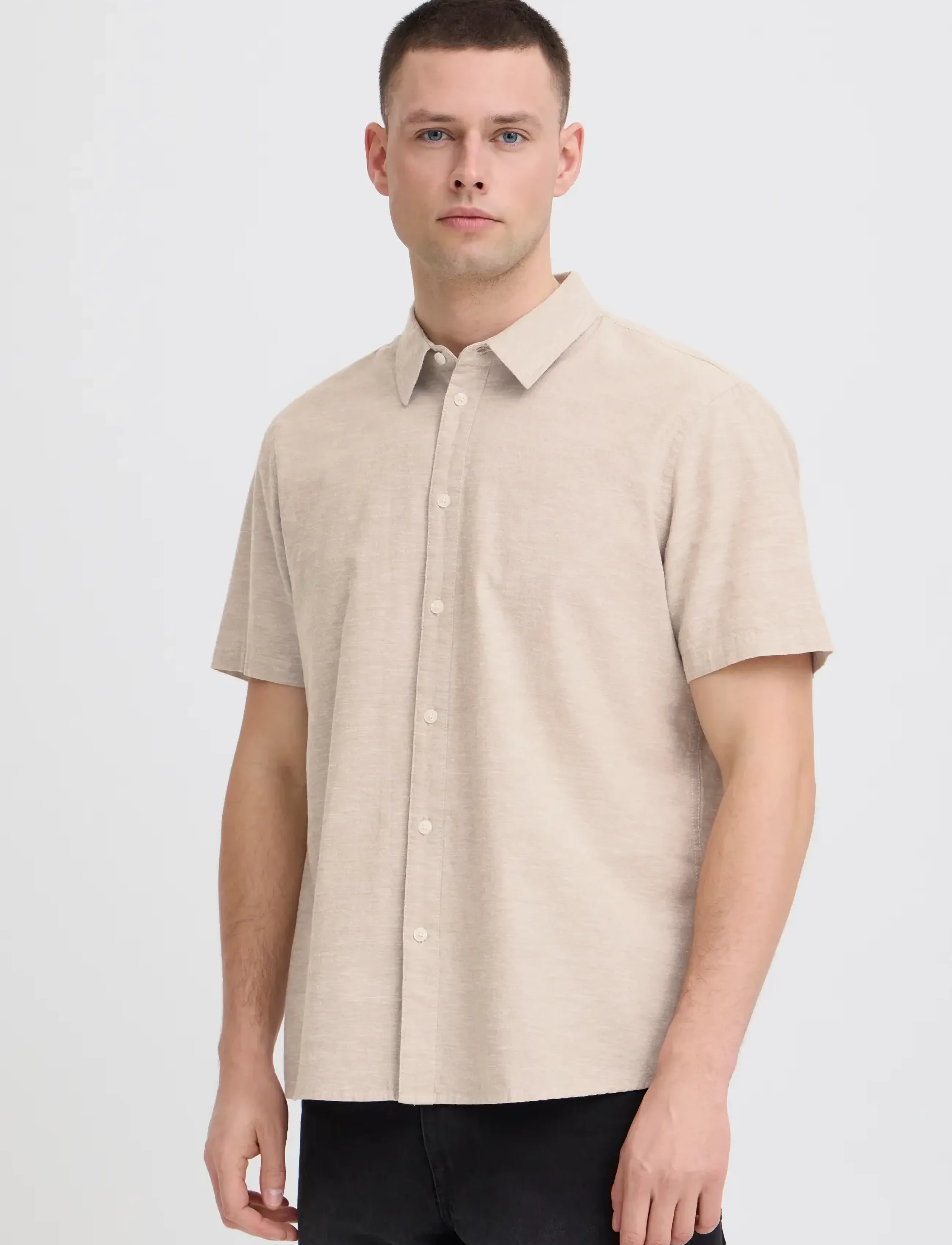 Blend - BHABAN SHIRT PP NOOS - leinenhemden - crockery - 5