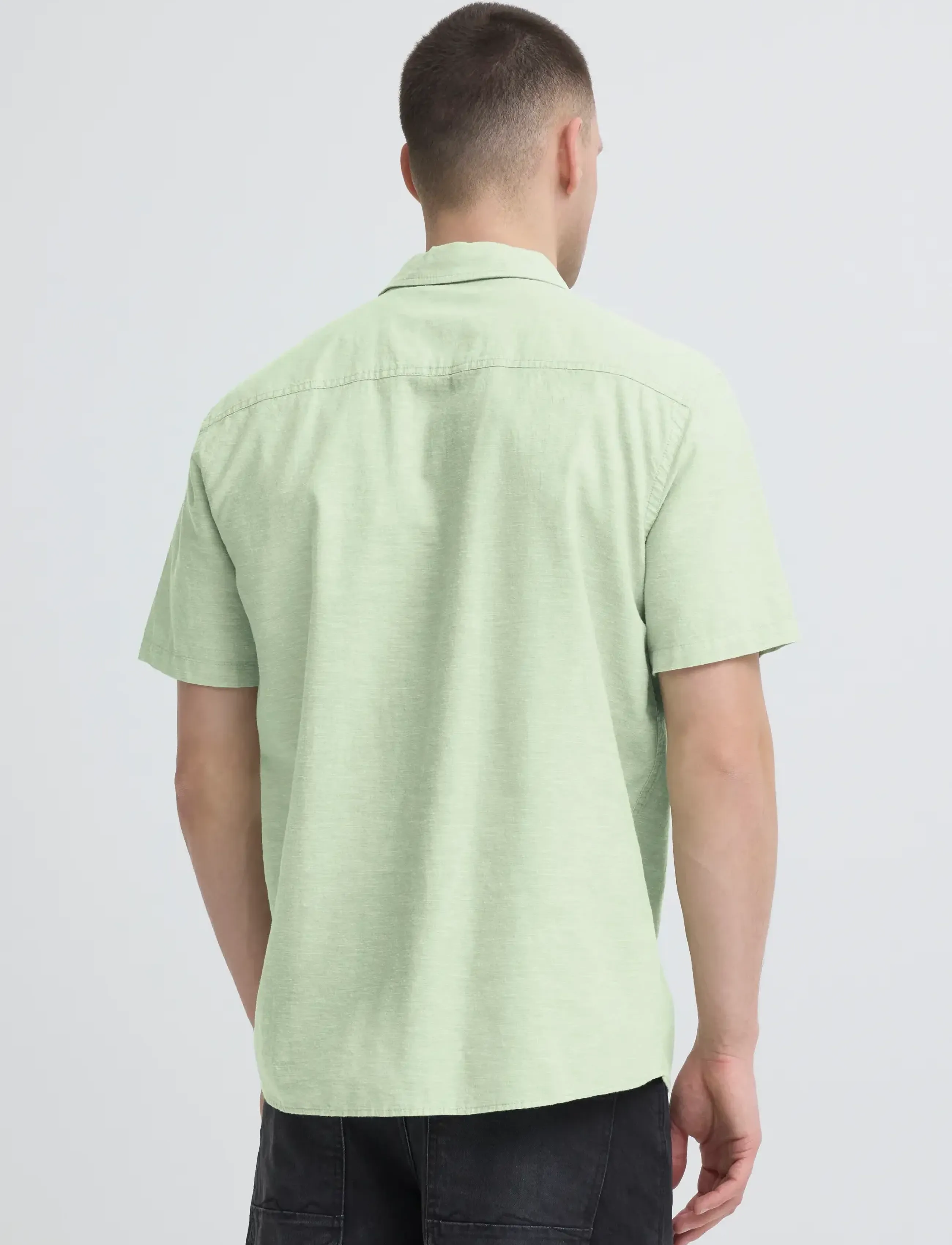 Blend - BHABAN SHIRT PP NOOS - linased särgid - fair green - 3