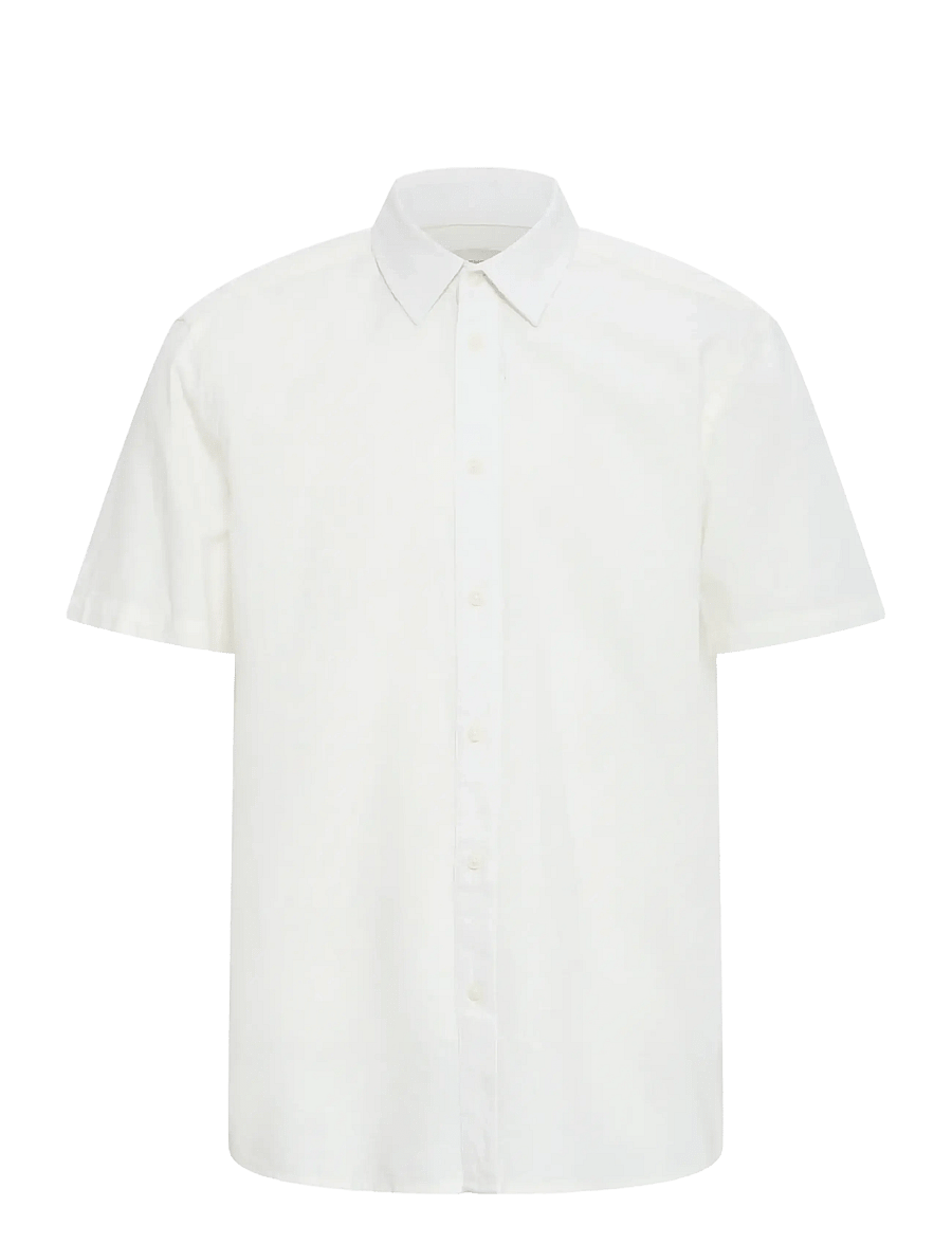 Blend - BHABAN SHIRT PP NOOS - linskjorter - snow white - 1