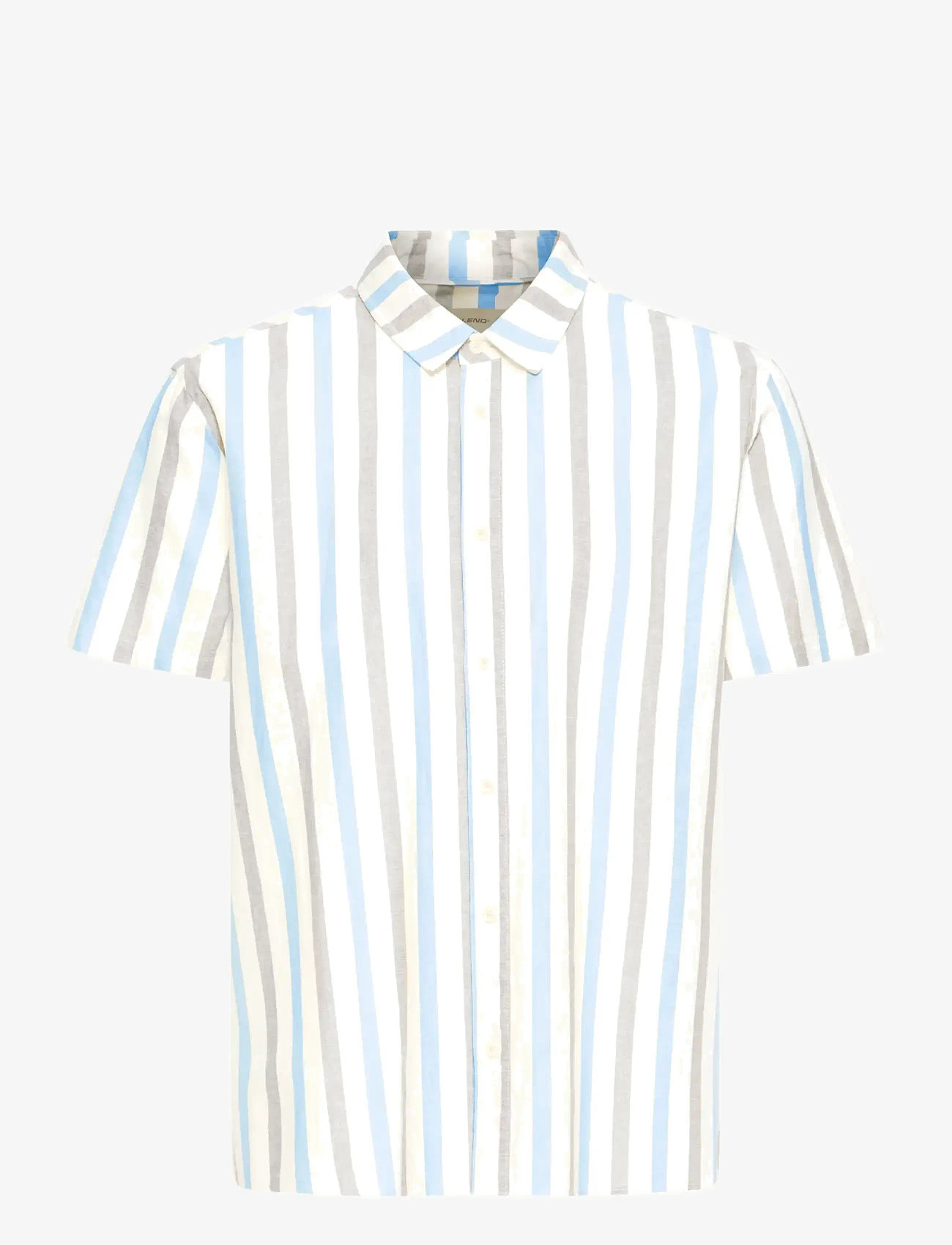 Blend - BHABAN SHIRT STRIPE - gestreifte hemden - lichen blue - 1