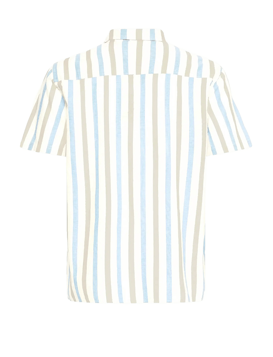 Blend - BHABAN SHIRT STRIPE - randiga skjortor - lichen blue - 2