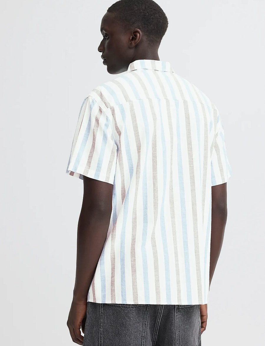 Blend - BHABAN SHIRT STRIPE - randiga skjortor - lichen blue - 3