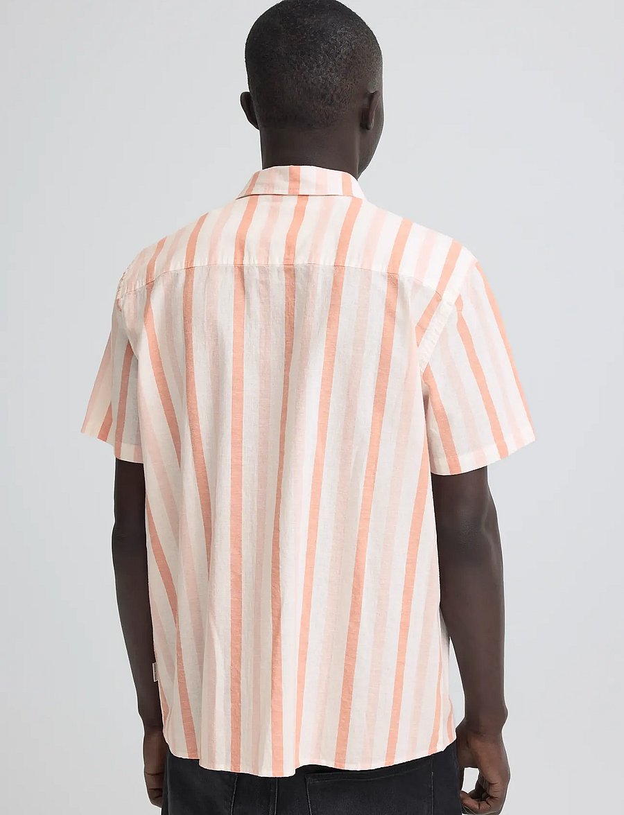 Blend - BHABAN SHIRT STRIPE - triibulised särgid - peachskin - 3