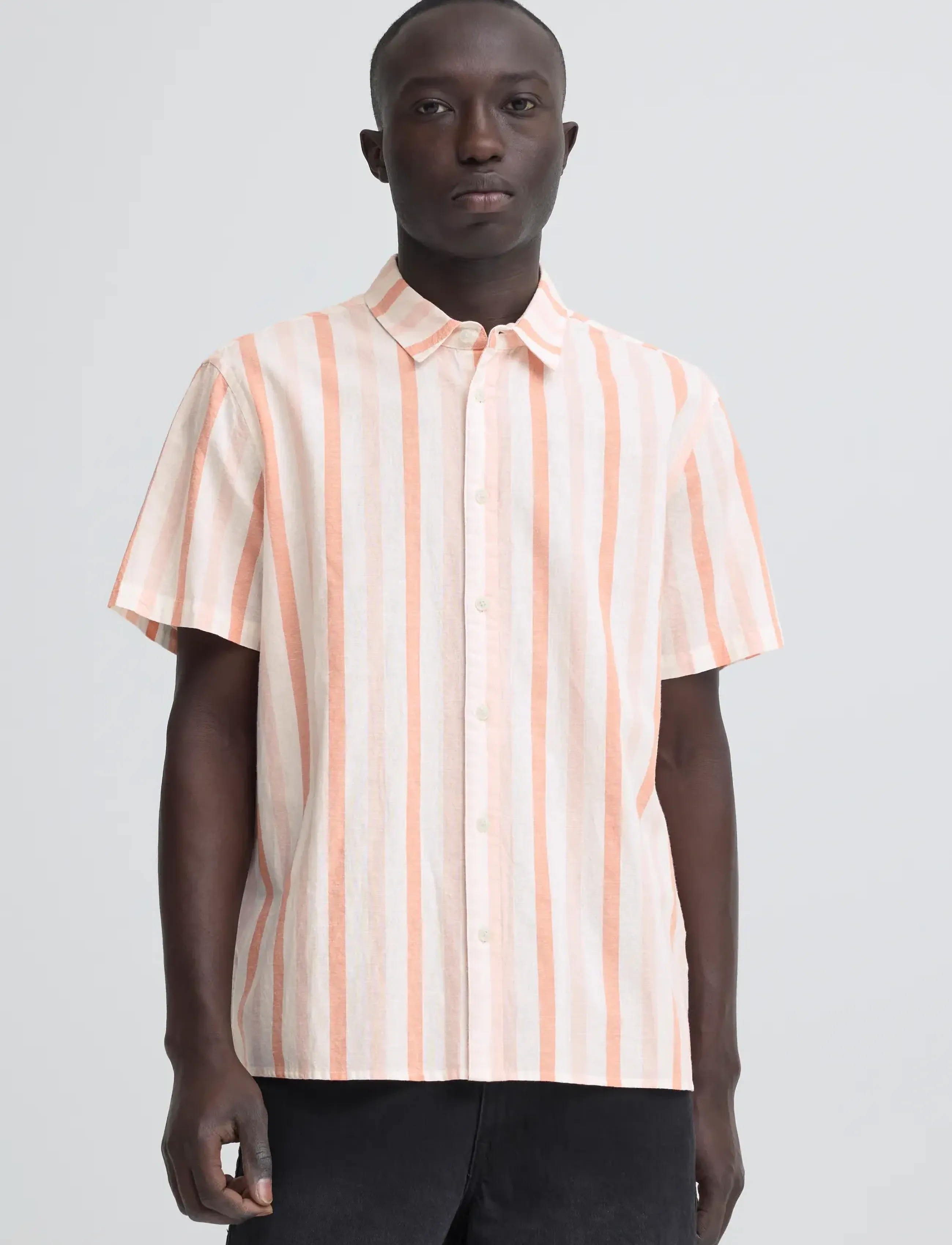 Blend - BHABAN SHIRT STRIPE - stribede skjorter - peachskin - 5