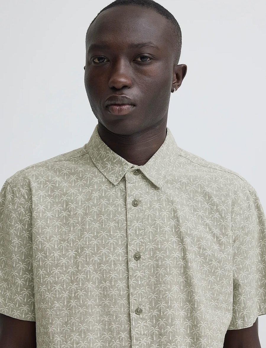 Blend - BHABAN SHIRT PRINT - pattern shirts - dusty olive - 4