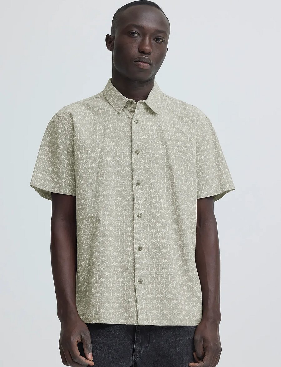 Blend - BHABAN SHIRT PRINT - gemusterte hemden - dusty olive - 5