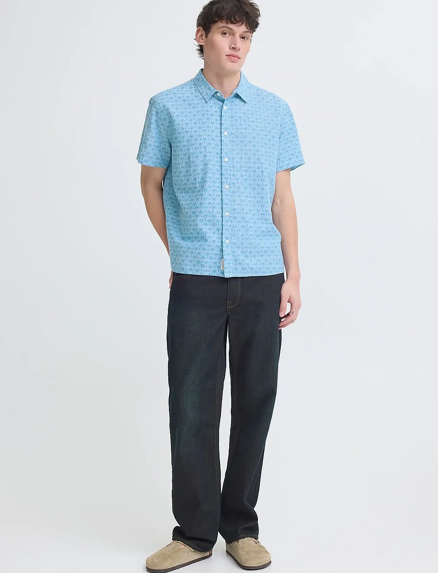 Blend - BHABAN SHIRT PRINT - gemusterte hemden - lichen blue - 0