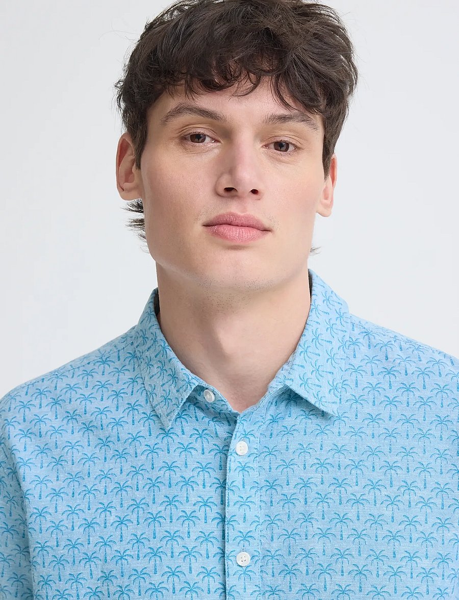 Blend - BHABAN SHIRT PRINT - gemusterte hemden - lichen blue - 4