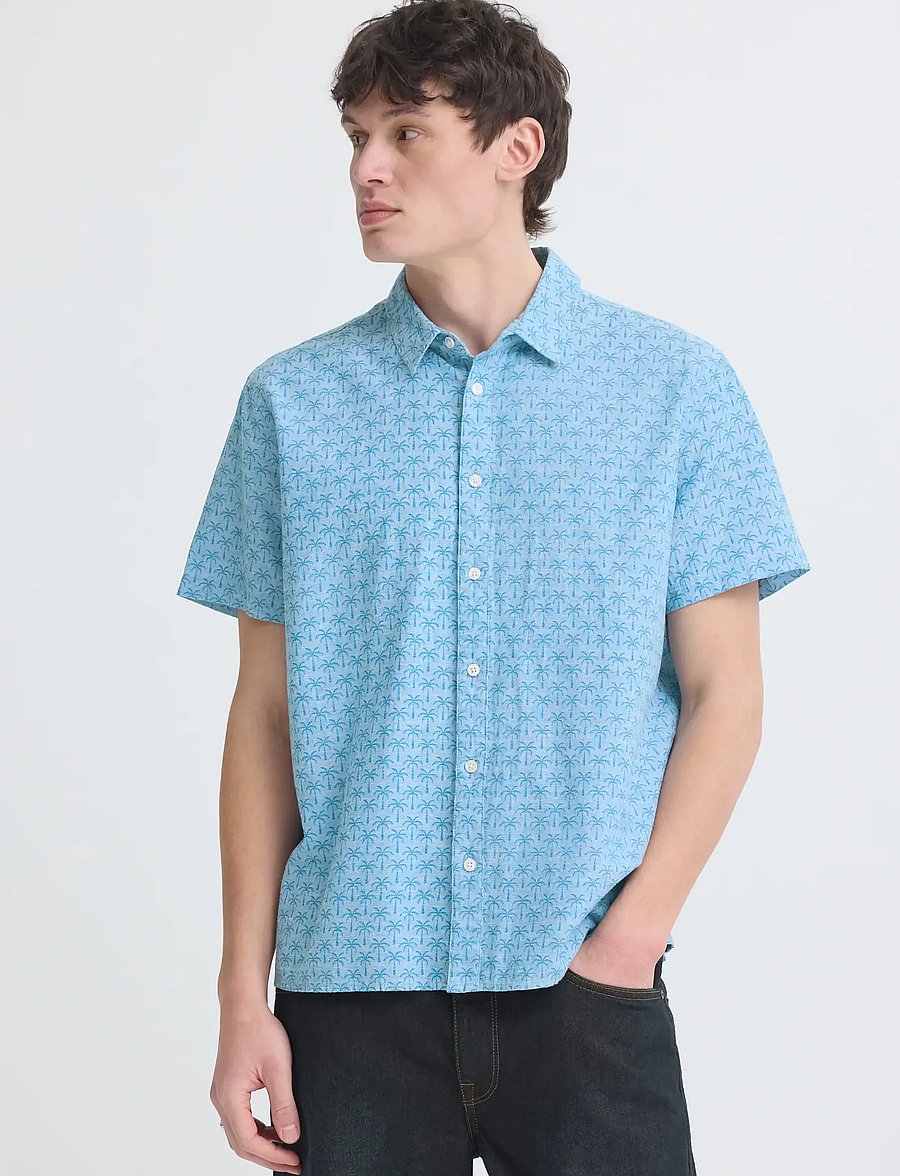 Blend - BHABAN SHIRT PRINT - gemusterte hemden - lichen blue - 5