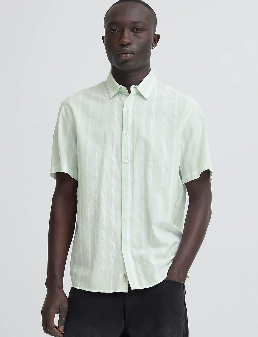 Blend - BHAVIK - randiga skjortor - fair green - 5