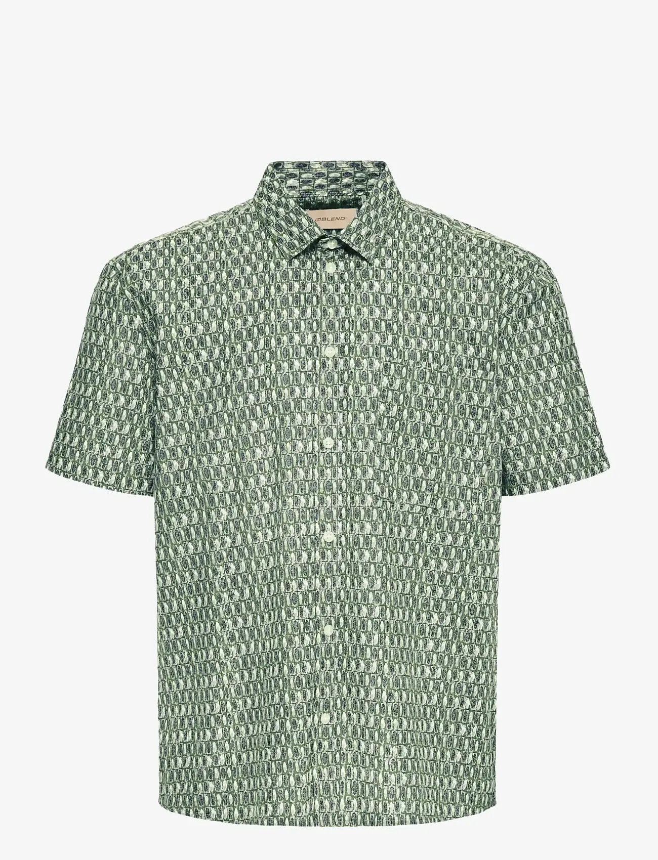 Blend - BHAMIR SHIRT - mustriga särgid - duck green - 1