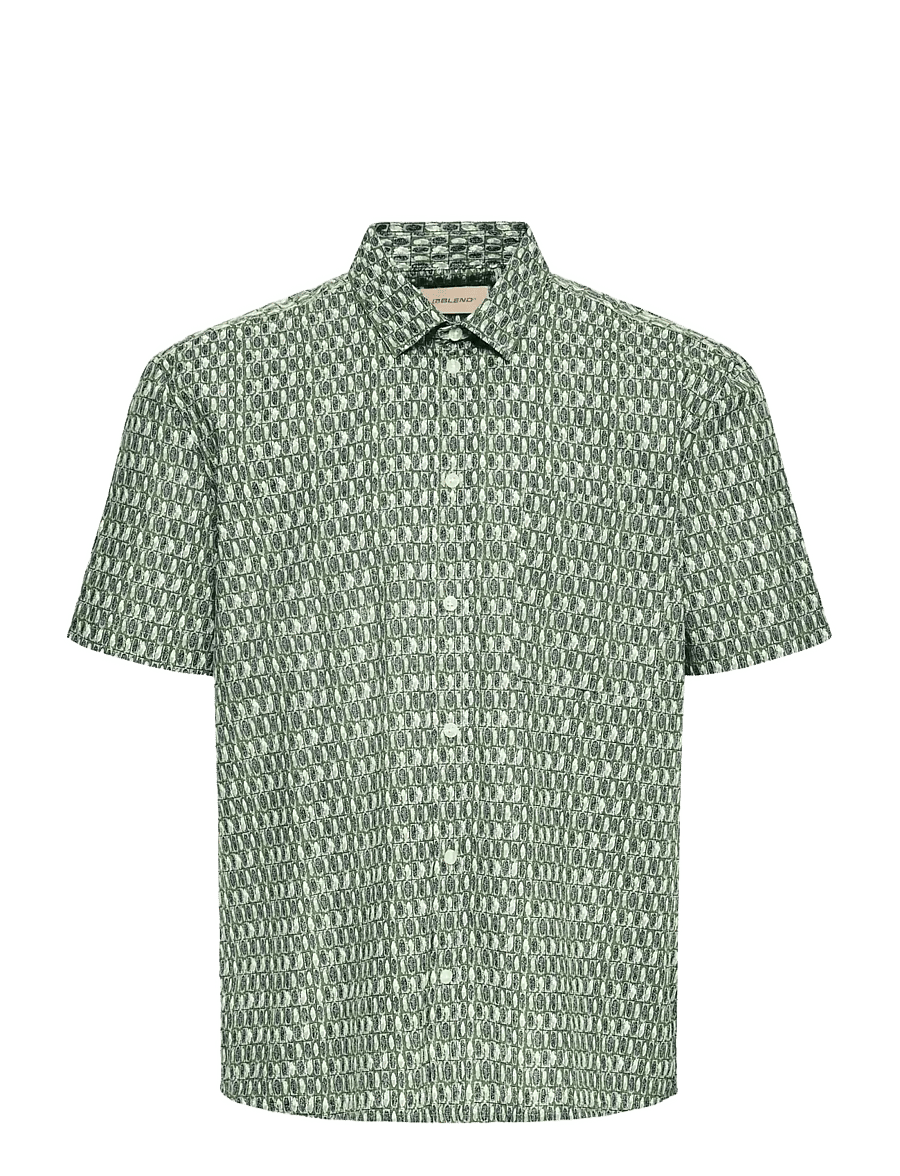 Blend - BHAMIR SHIRT - gemusterte hemden - duck green - 1