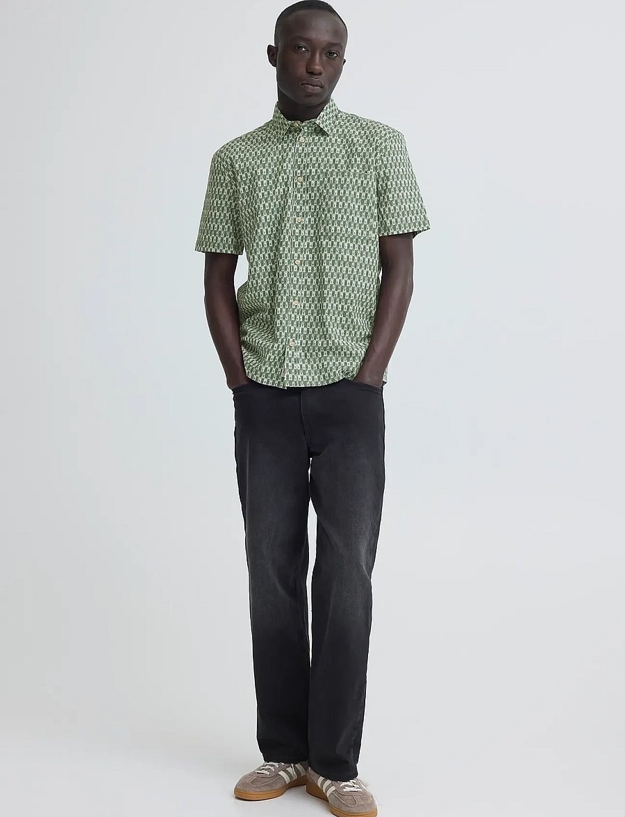 Blend - BHAMIR SHIRT - gemusterte hemden - duck green - 0