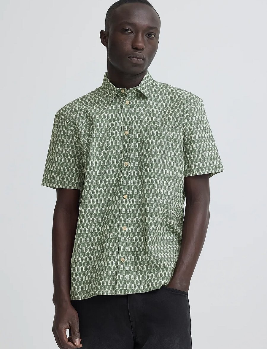 Blend - BHAMIR SHIRT - gemusterte hemden - duck green - 5