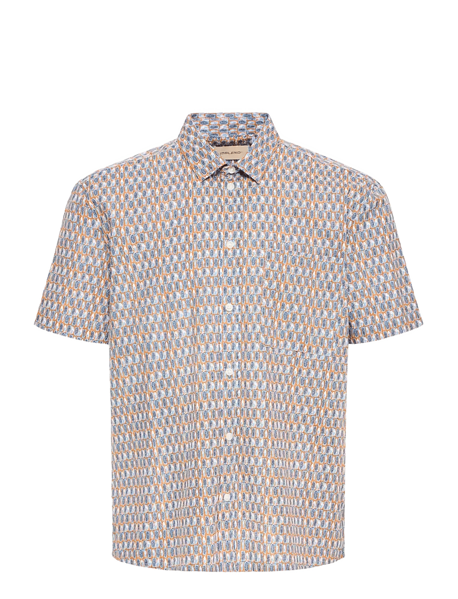 Blend - BHAMIR SHIRT - gemusterte hemden - lichen blue - 1