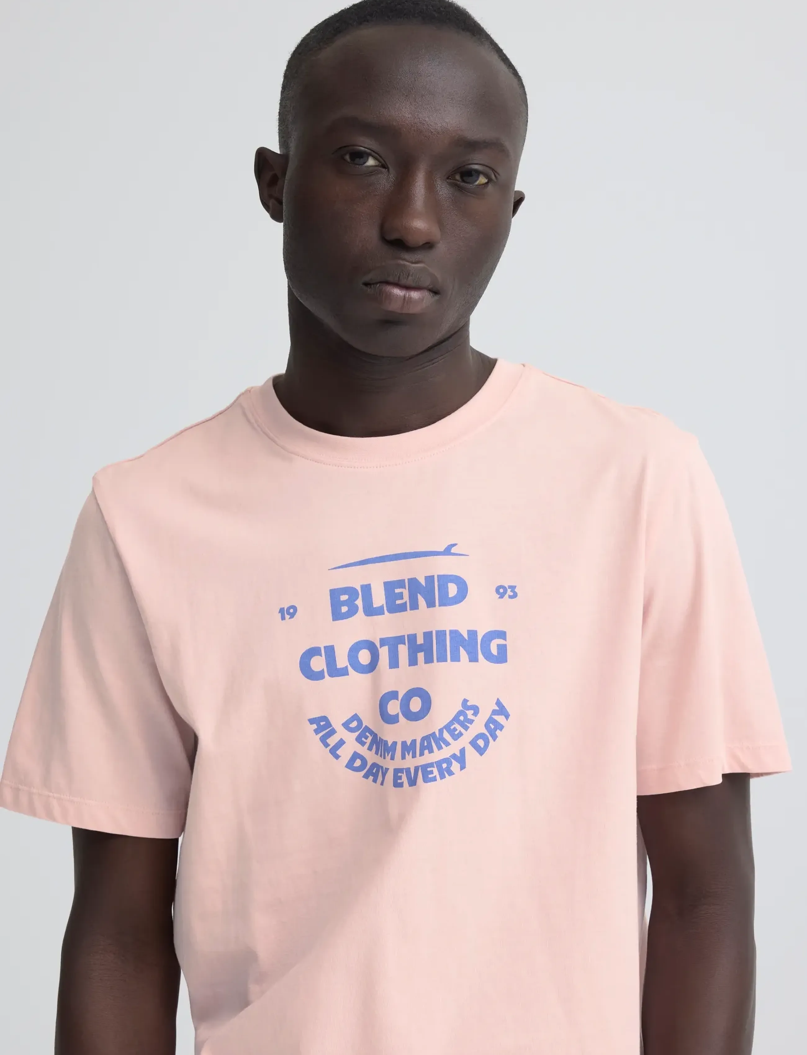 Blend - BHKALLE LOGO S/S TEE - die niedrigsten preise - peachskin - 4