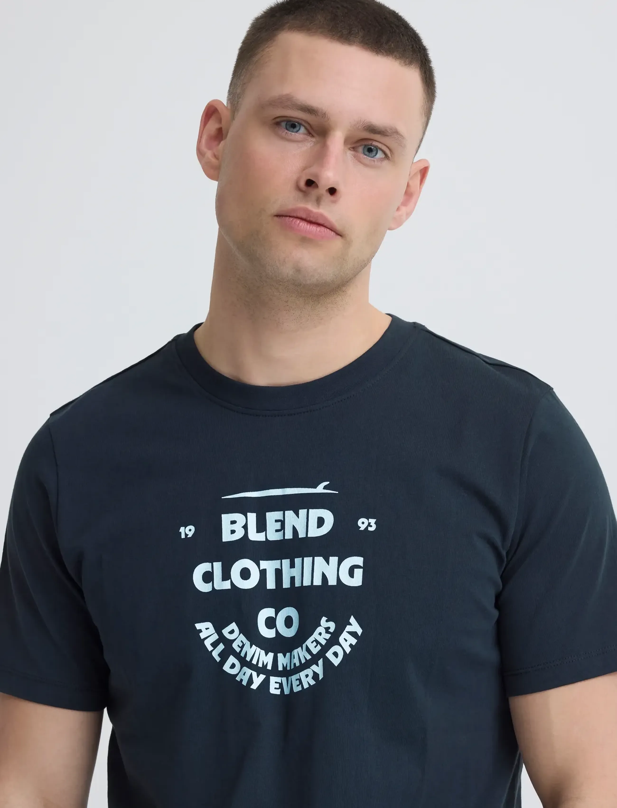 Blend - BHKALLE LOGO S/S TEE - short-sleeved t-shirts - salute - 4