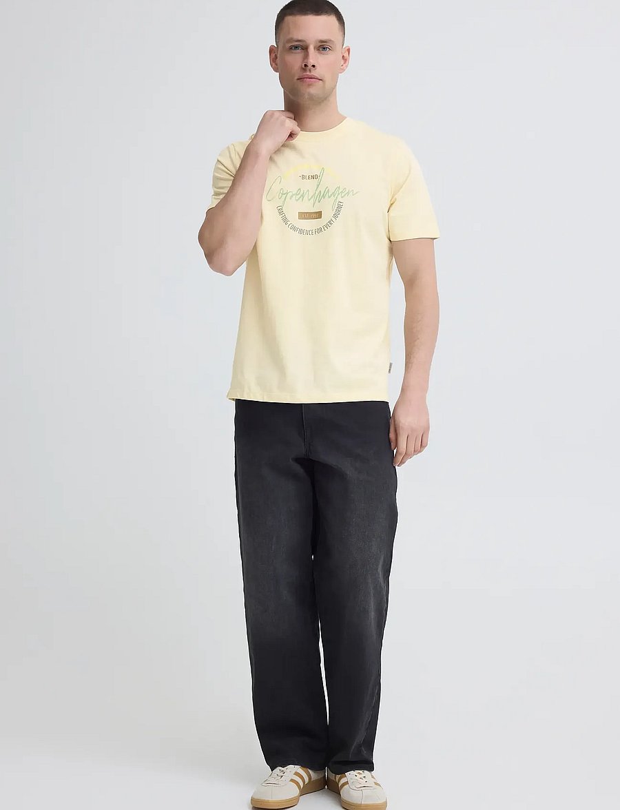 Blend - BHKNUT LOGO S/S TEE - lühikeste varrukatega t-särgid - bleachedsand - 0