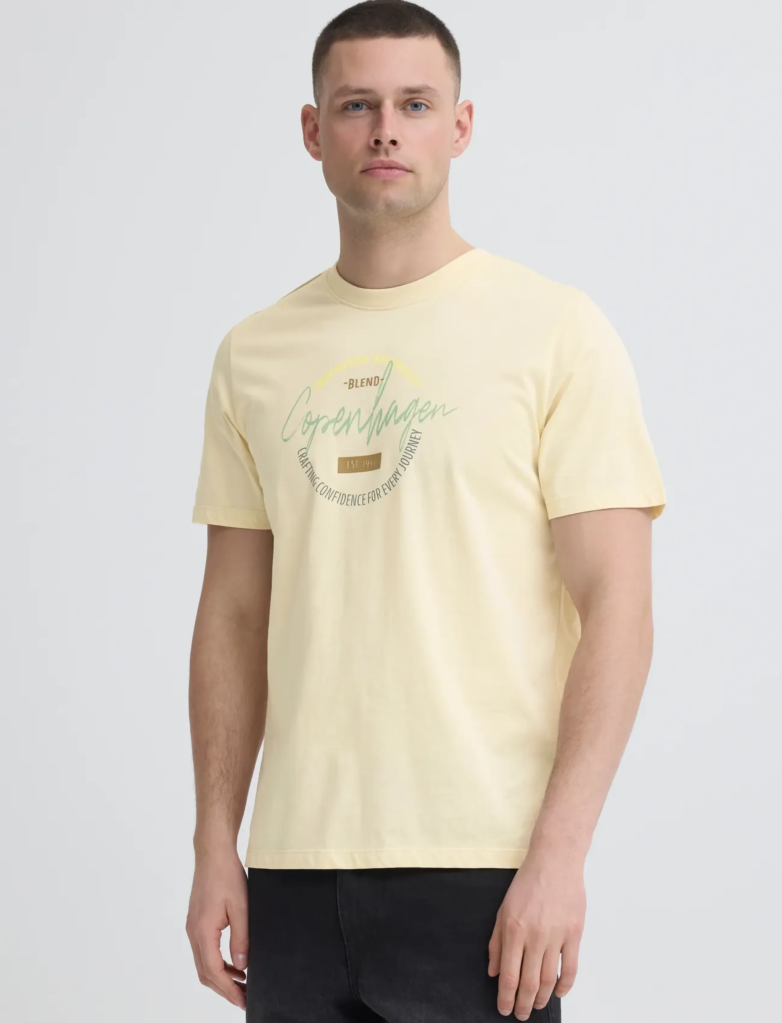 Blend - BHKNUT LOGO S/S TEE - laveste priser - bleachedsand - 5