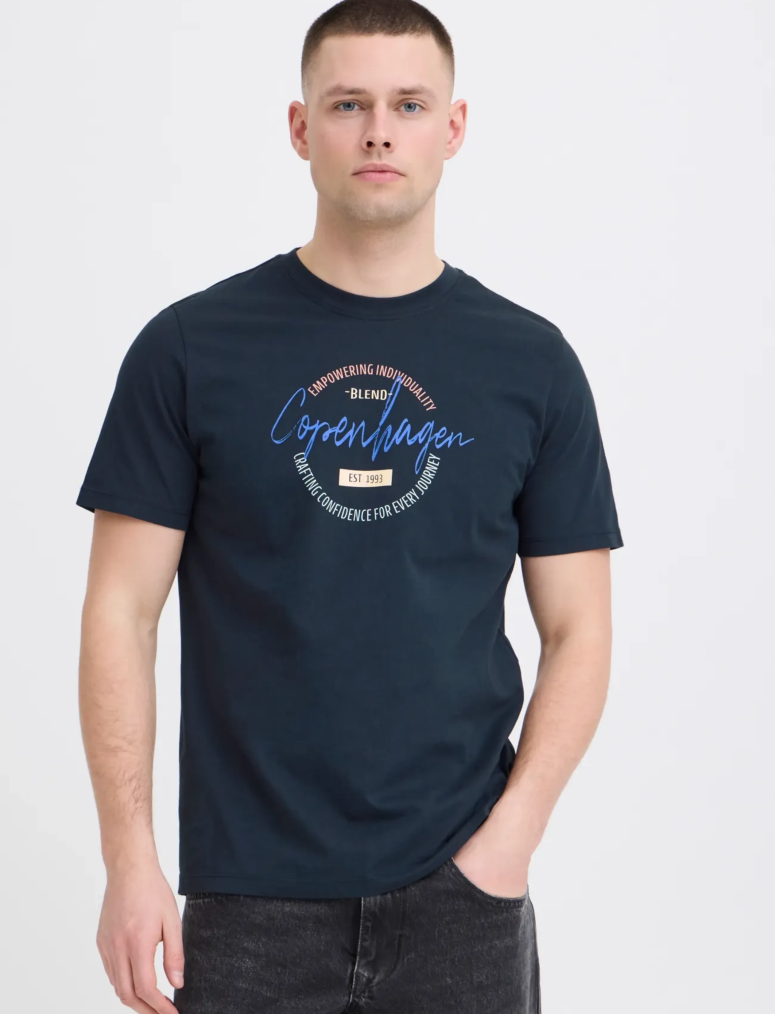 Blend - BHKNUT LOGO S/S TEE - short-sleeved t-shirts - salute - 5