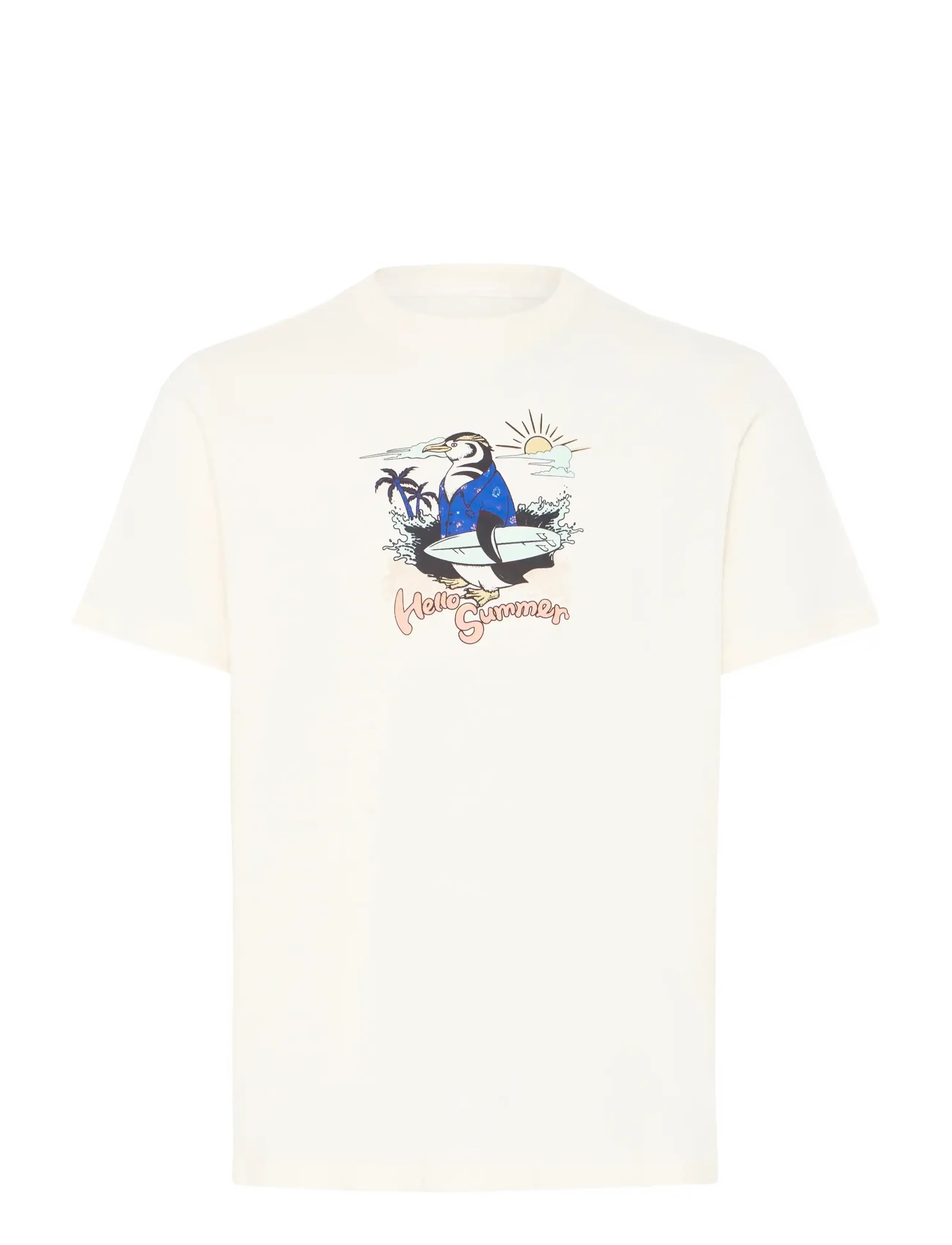 Blend BHKARSTEN FUNNY S/S TEE - Blend - PENGUIN VANILLA ICE / cream