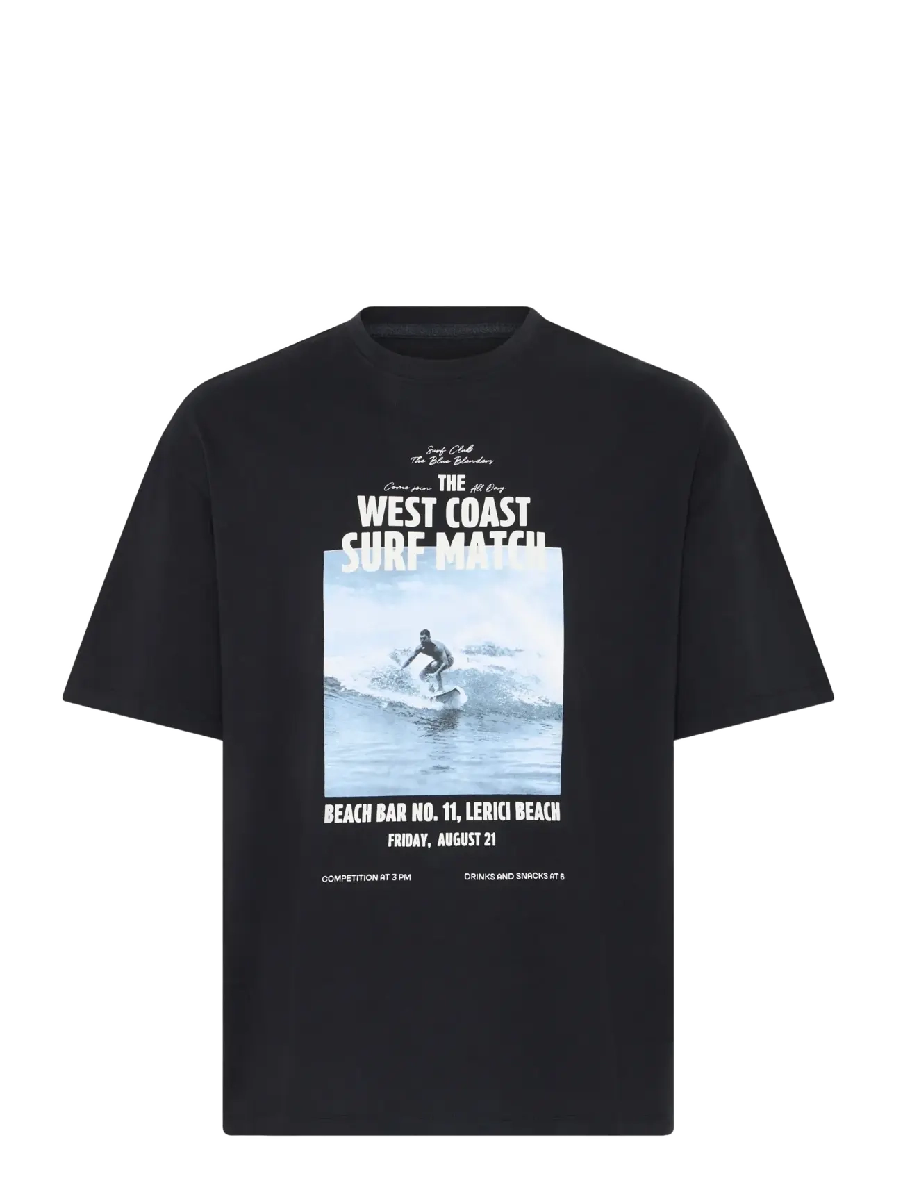Blend BHKYROS GRAPHIC S/S TEE - T-särgid - BLACK BEAUTY / black