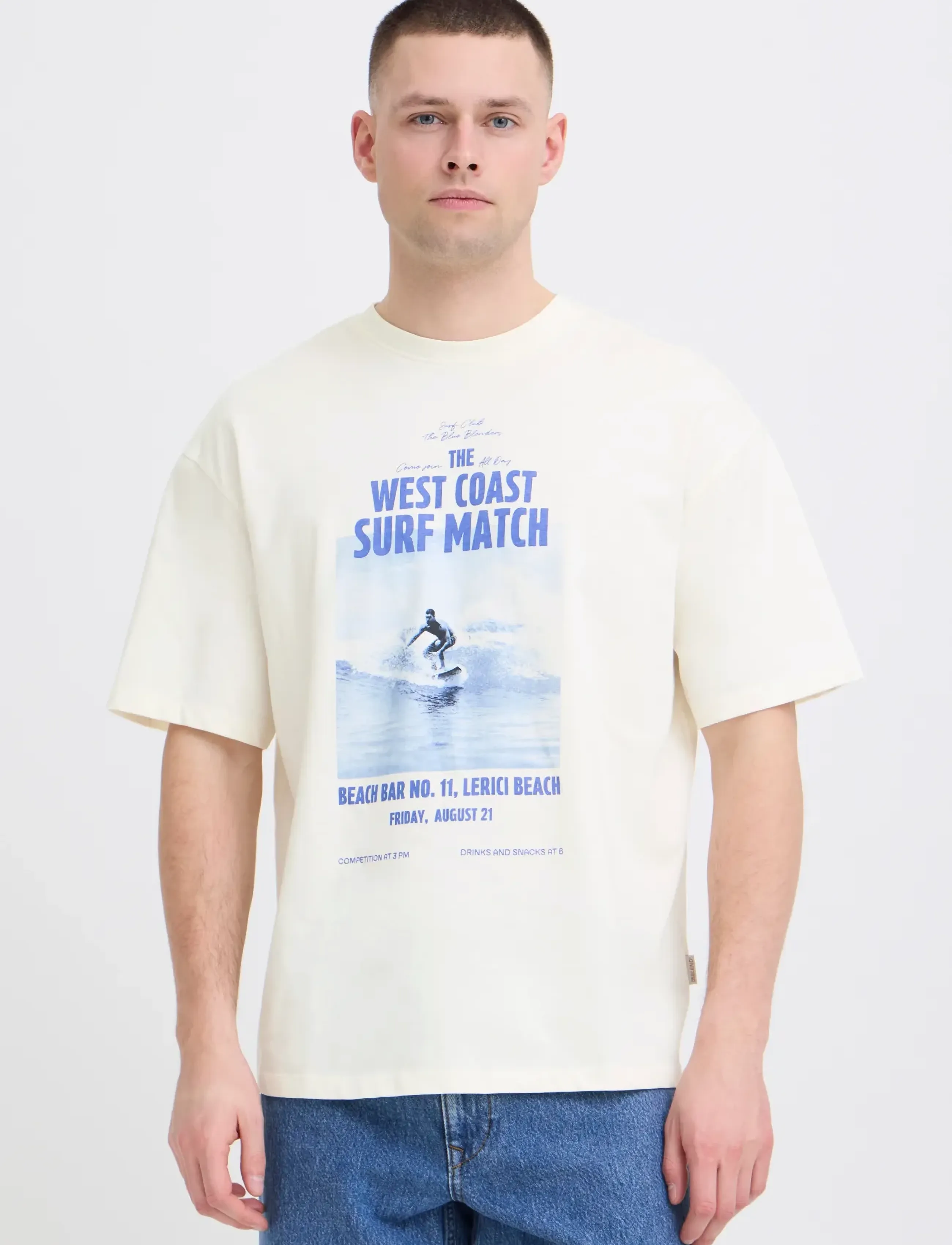 BLEND Bhkyros Graphic S/S Tee t-shirts med tryck herr – bild 5