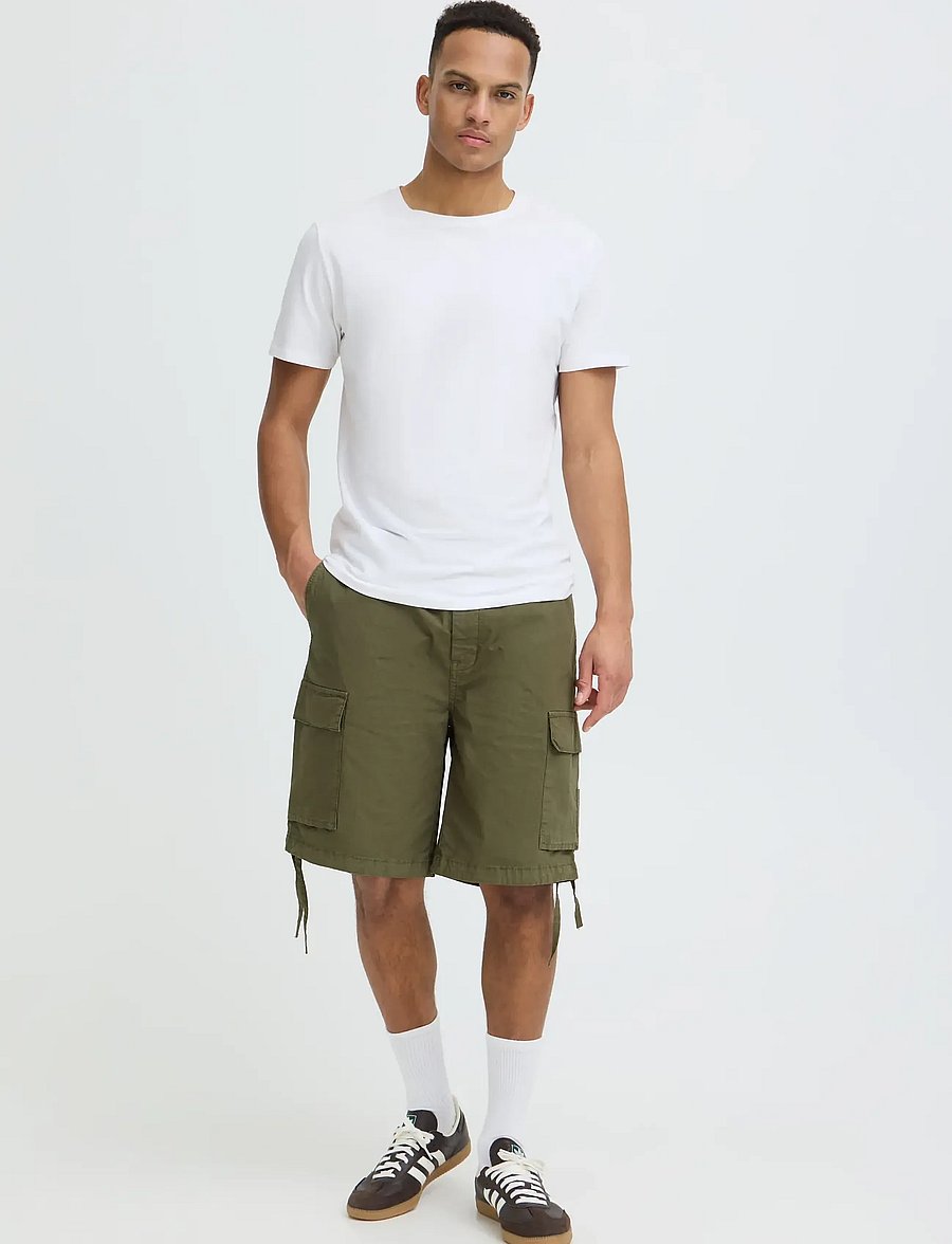 Blend - BHMAXIM RELX MINIRIB CARGO - lühikesed kargopüksid - dusty olive - 0
