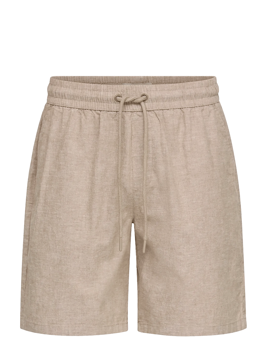 Blend - BHABAN LIN SHORTS PP NOOS - leinen-shorts - crockery - 1