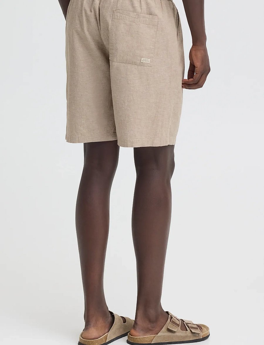 Blend - BHABAN LIN SHORTS PP NOOS - leinen-shorts - crockery - 3