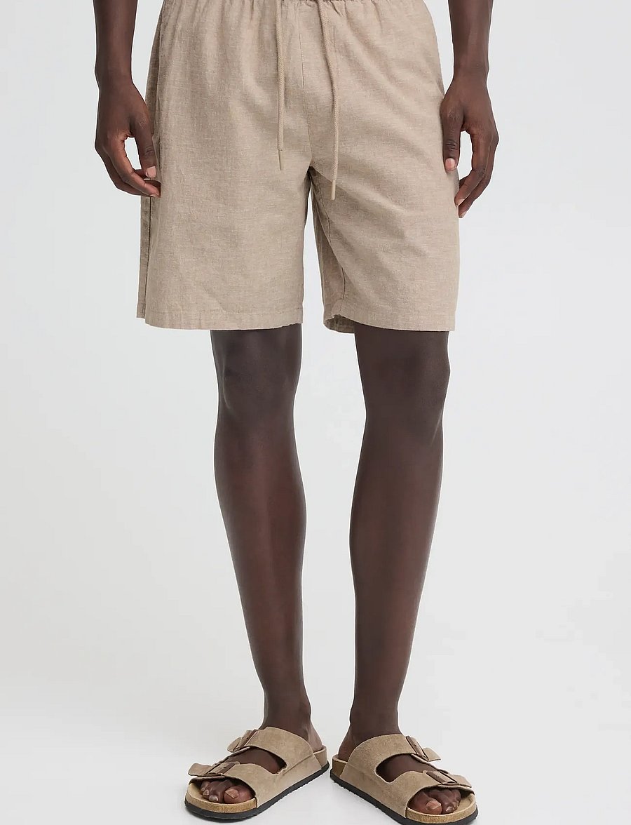 Blend - BHABAN LIN SHORTS PP NOOS - leinen-shorts - crockery - 5