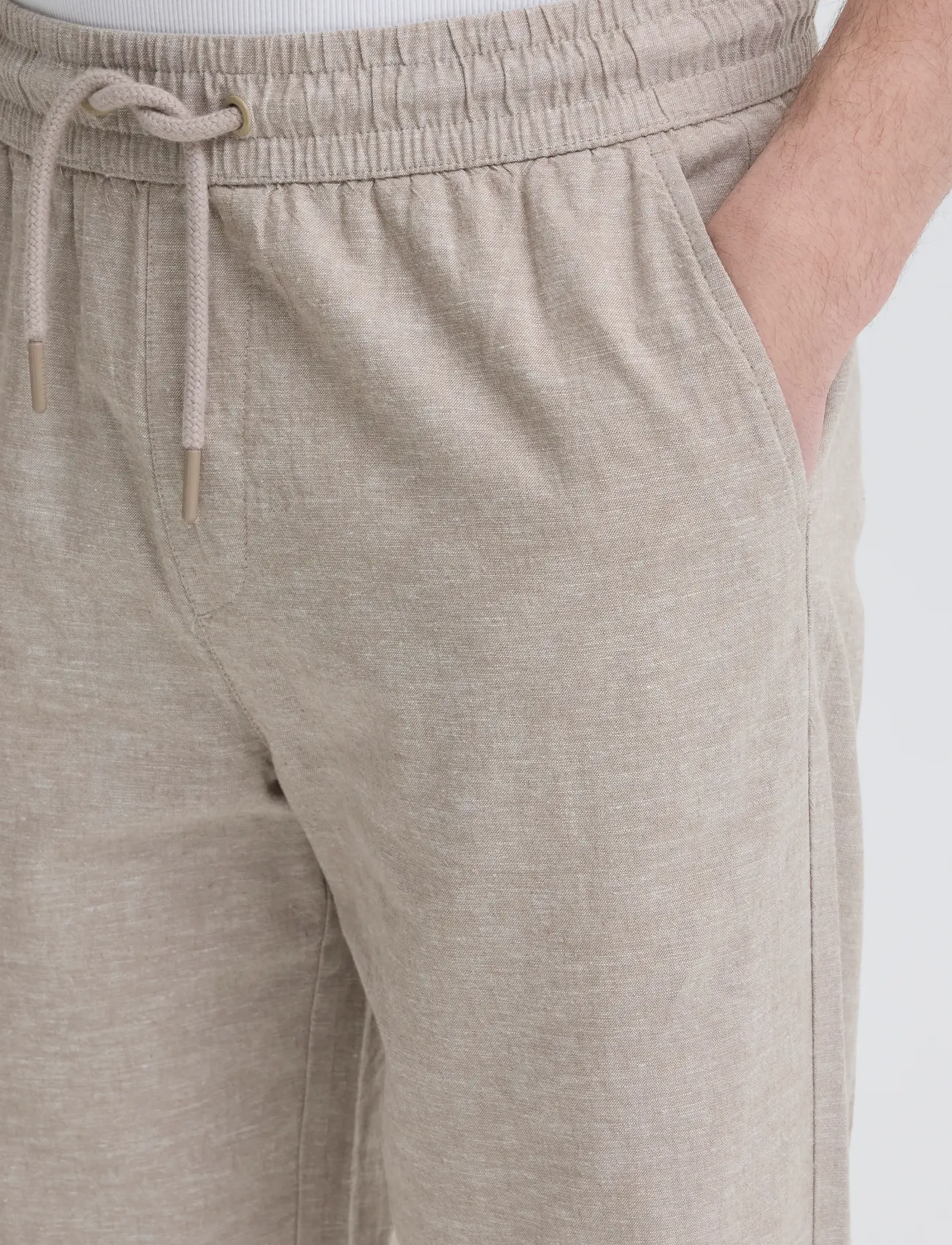 Blend - BHABAN LIN PANTS PP NOOS - lininės kelnės - crockery - 4