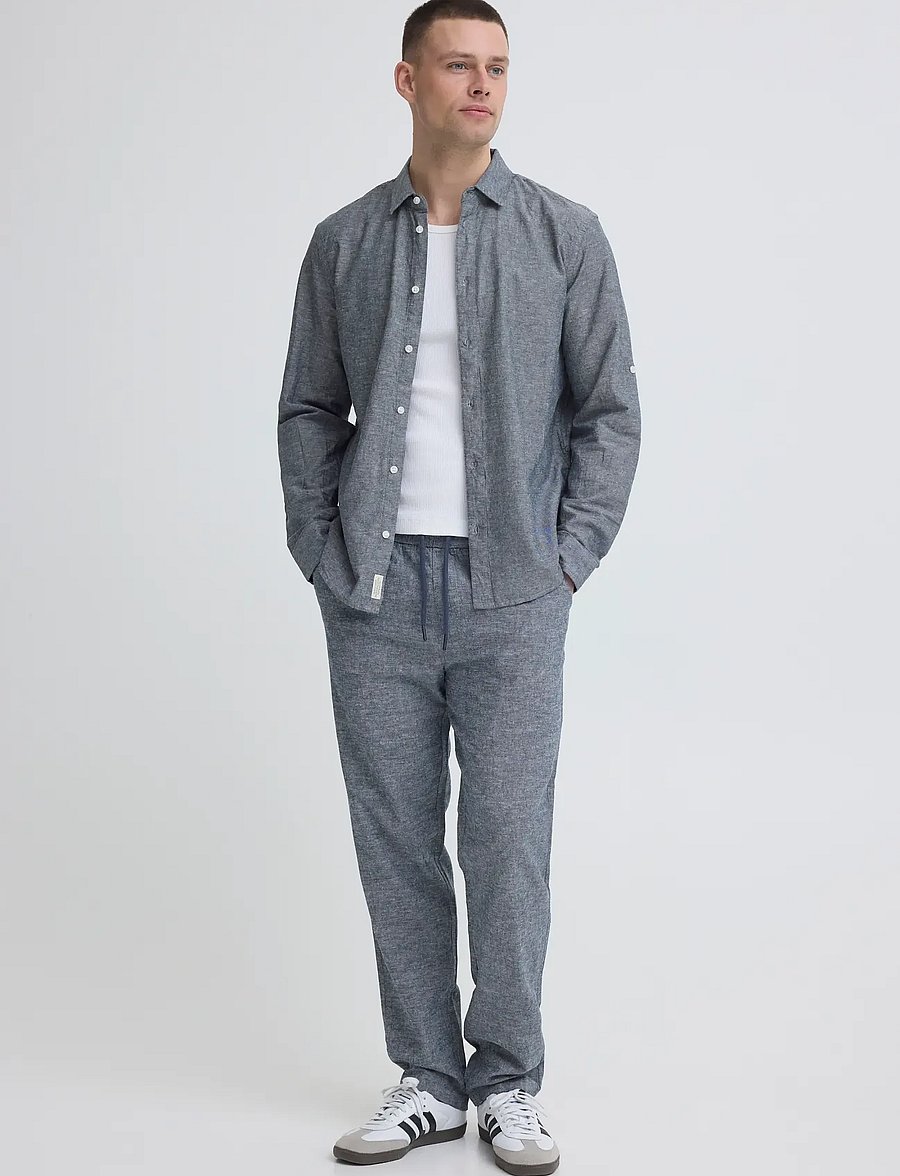 Blend - BHABAN LIN PANTS PP NOOS - leinenhosen - salute - 0