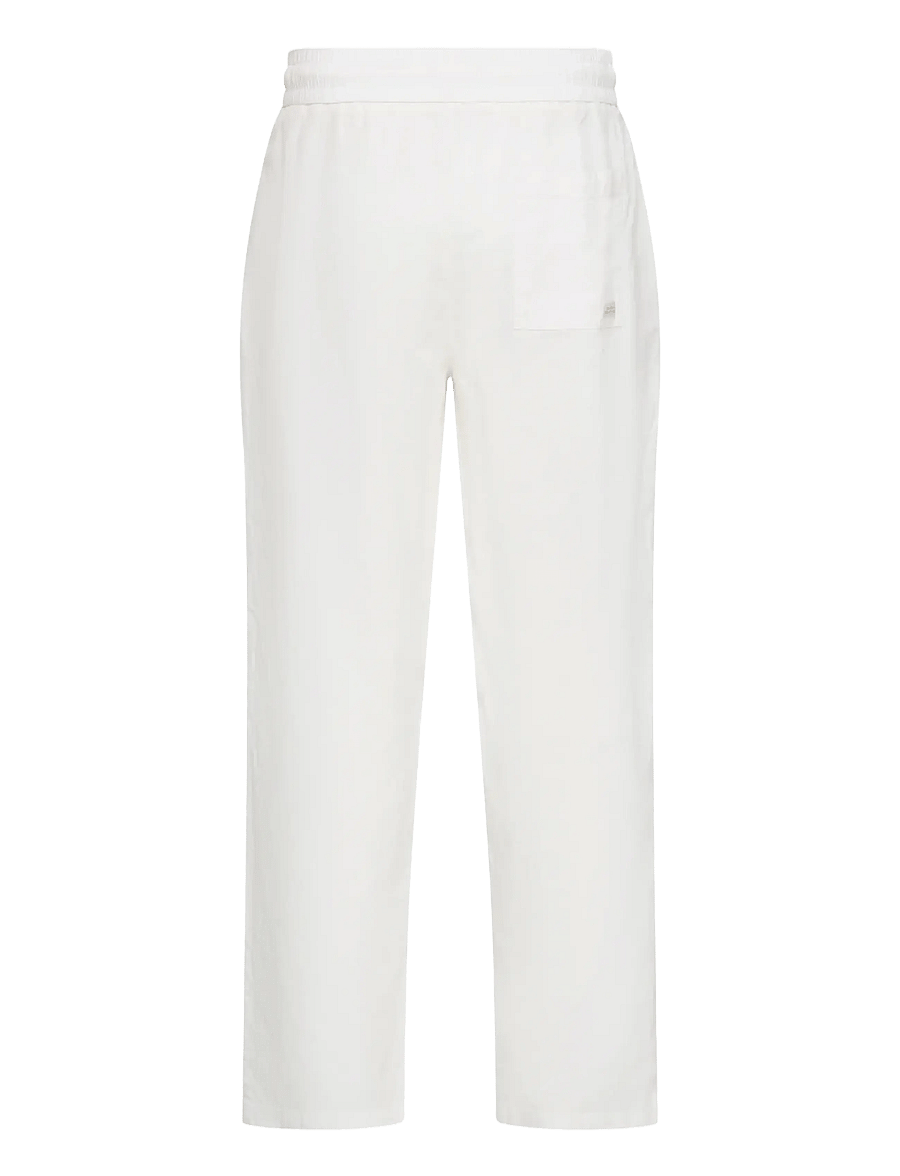 Blend - BHABAN LIN PANTS PP NOOS - leinenhosen - snow white - 2