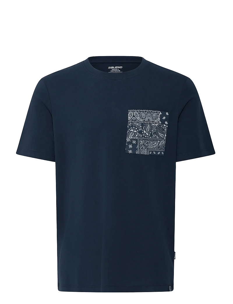 Blend - BHKALEB PRINTED POCKET S/S TEE - kurzärmelig - salute - 1