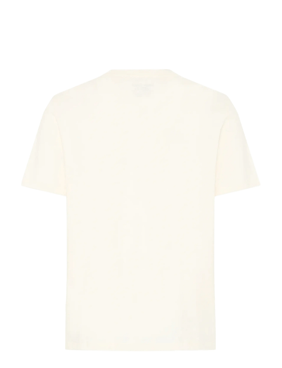 Blend - BHKALEB PRINTED POCKET S/S TEE - kurzärmelig - vanilla ice - 2