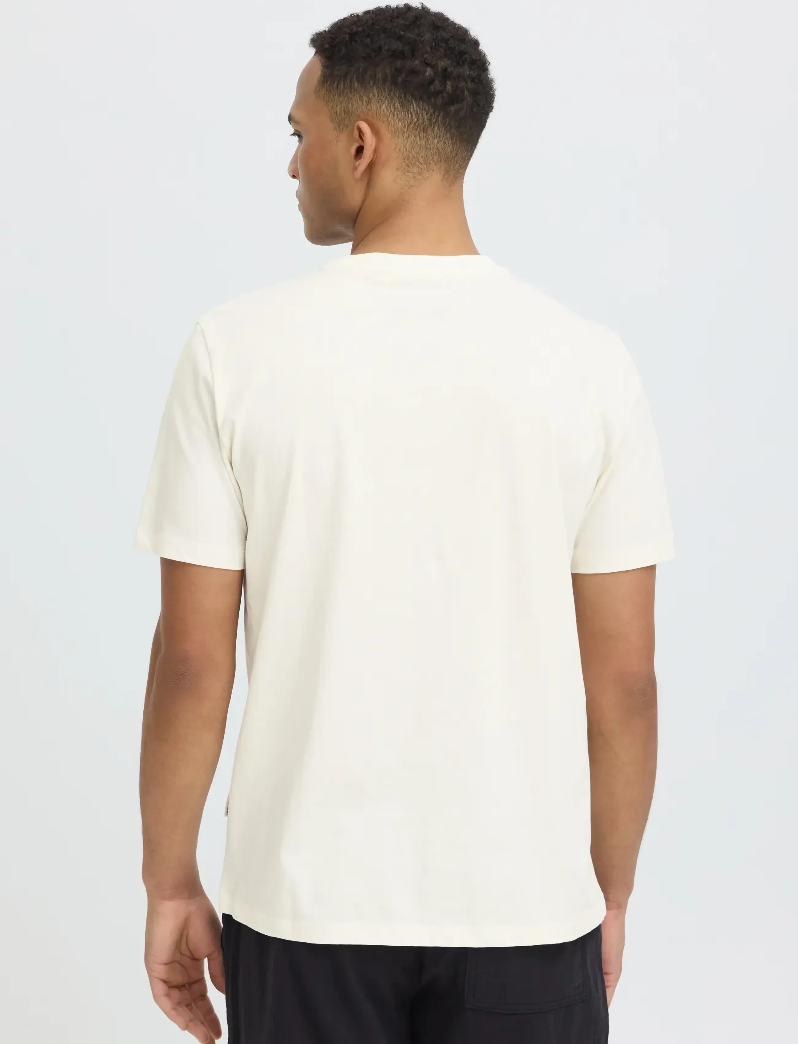 Blend - BHKALEB PRINTED POCKET S/S TEE - laveste priser - vanilla ice - 3