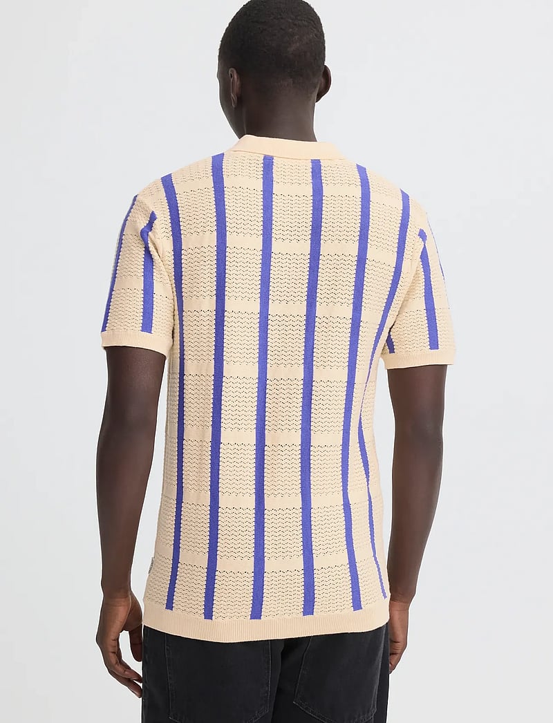 Blend - BHDARIN KNIT POLO - kootud polosärgid - bleachedsand - 3
