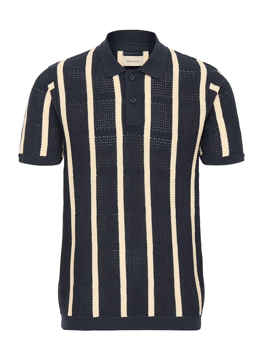 Blend - BHDARIN KNIT POLO - kootud polosärgid - salute - 1