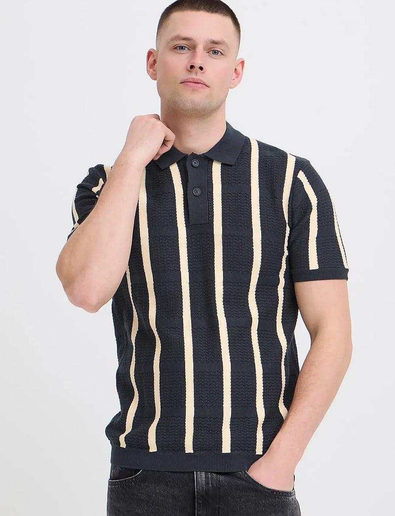 Blend - BHDARIN KNIT POLO - kootud polosärgid - salute - 5