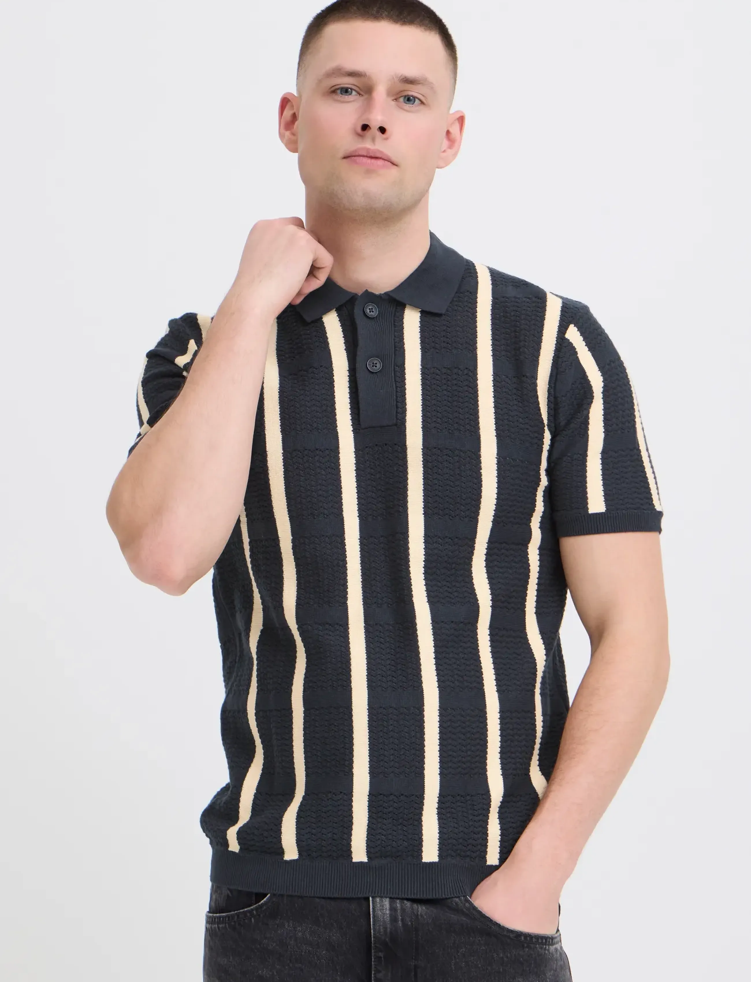 Blend - BHDARIN KNIT POLO - strik - salute - 5