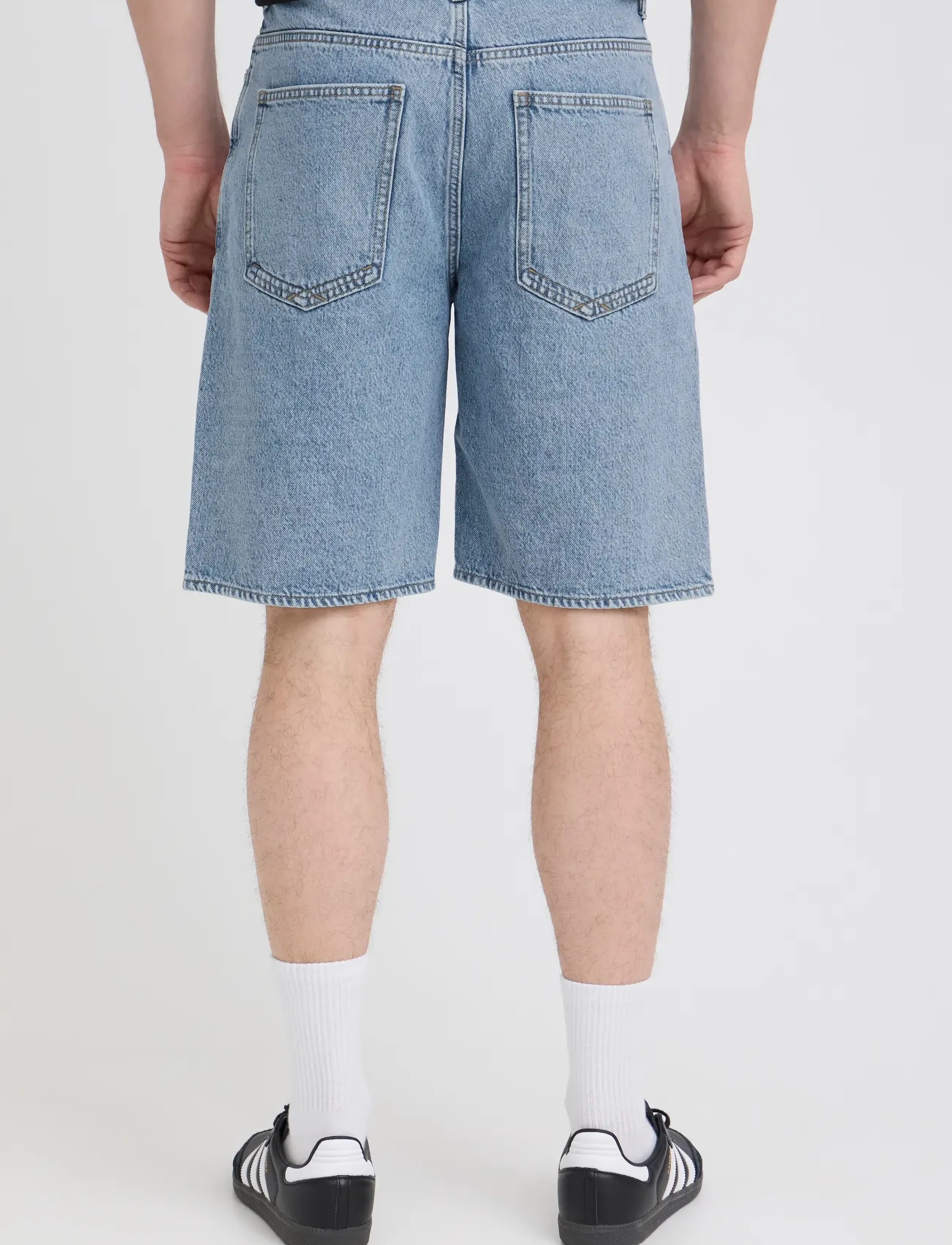 Blend - BHBREEZE LOOSE DENIMSHORTS - denim light blue - 3