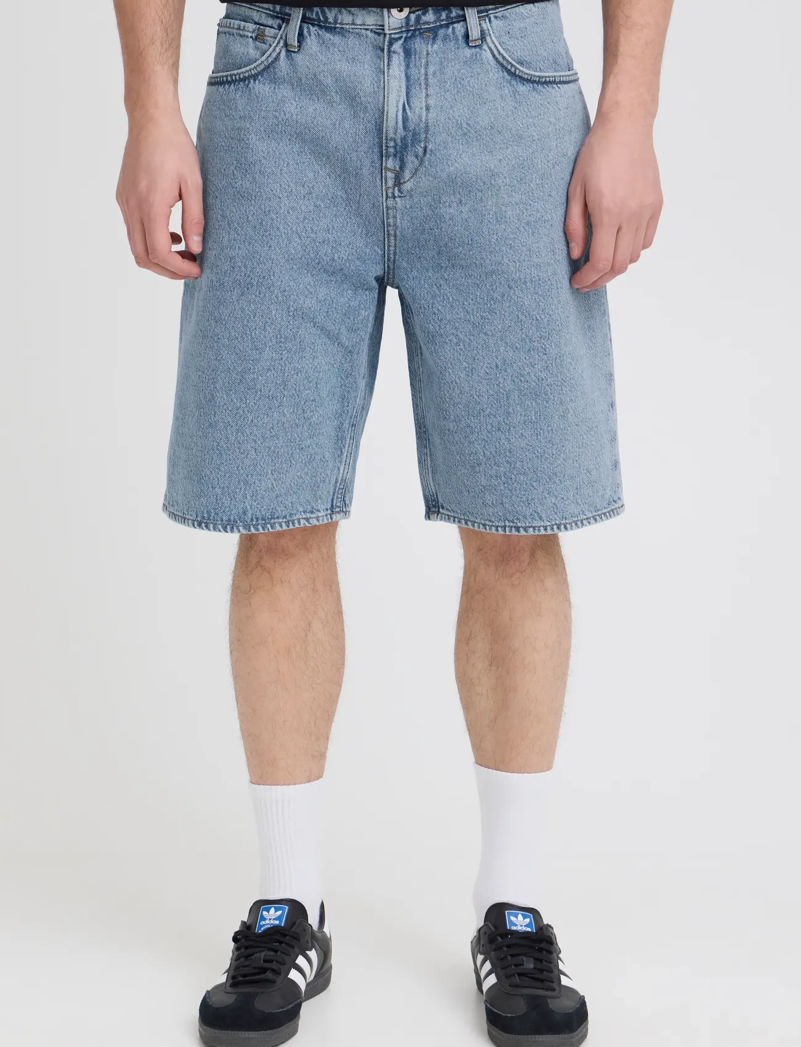 Blend - BHBREEZE LOOSE DENIMSHORTS - denim light blue - 5