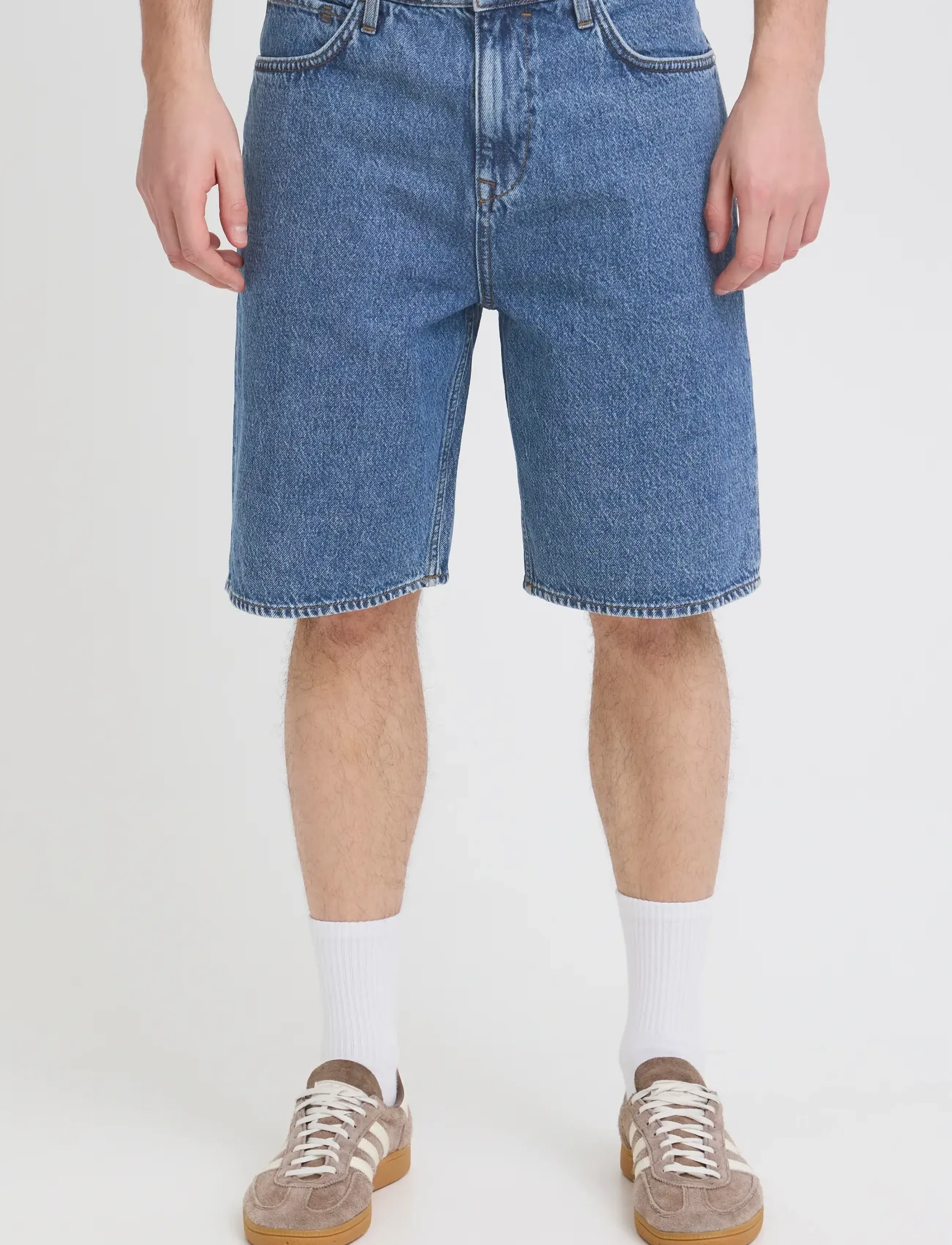 Blend - BHBREEZE LOOSE DENIMSHORTS - denim middle blue - 5