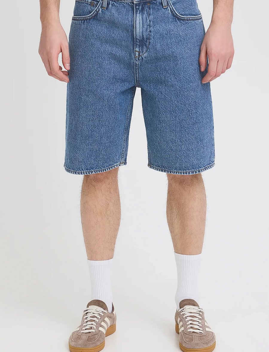 Blend - BHBREEZE LOOSE DENIMSHORTS - lühikesed vabaajapüksid - denim middle blue - 5