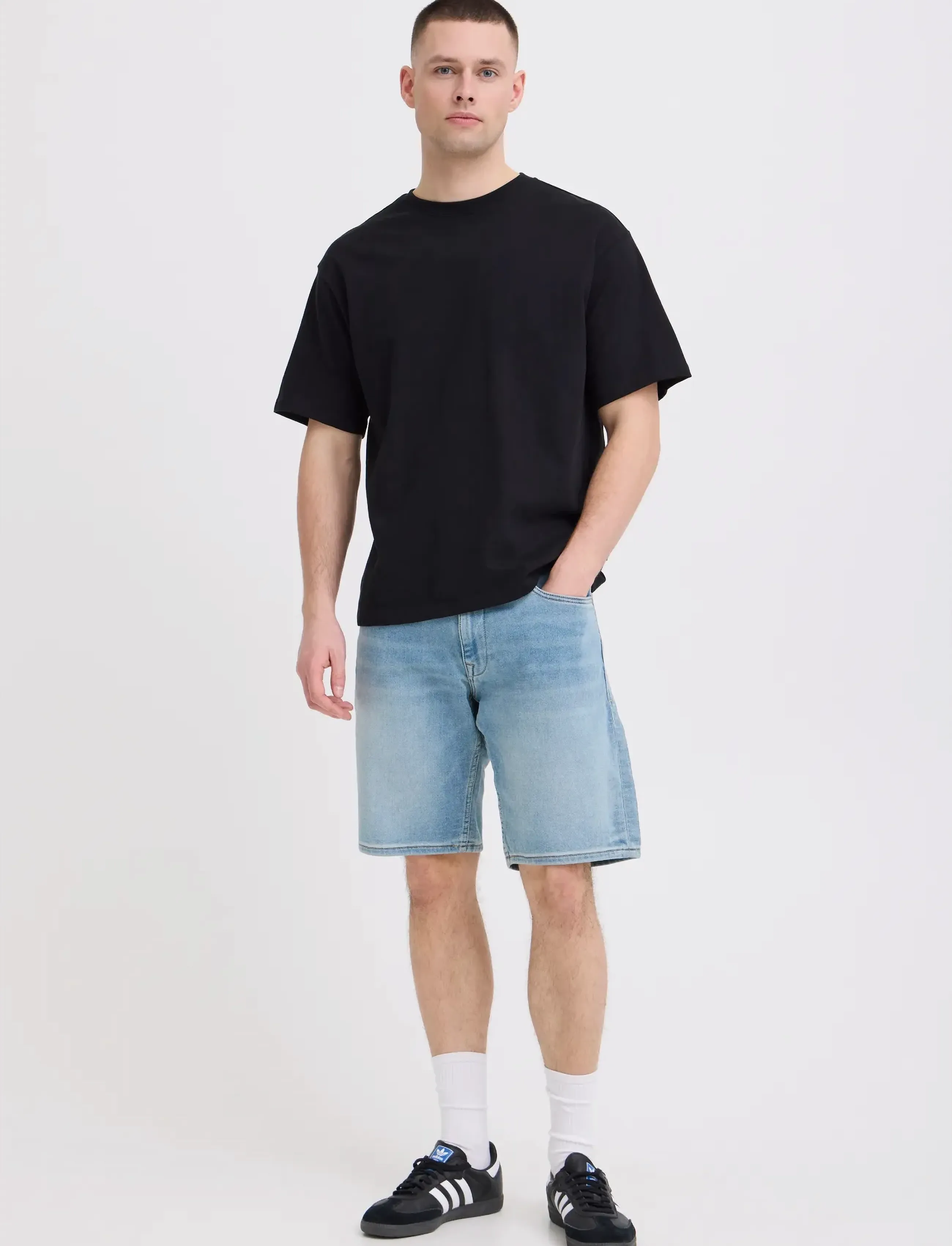 Blend Bhtwister Shorts, XL, Blue, Shorts > Denim Shorts, Herre