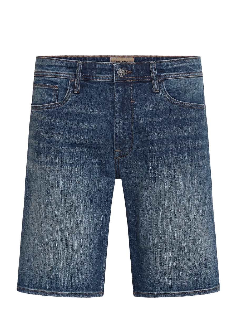 Blend - BHTWISTER SLIM/REG DENIMSHORTS - casual shorts - denim dark blue - 1
