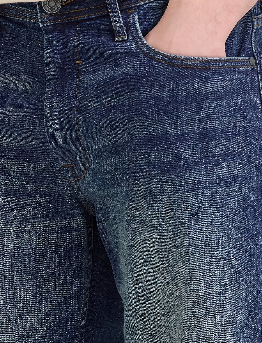 Blend - BHTWISTER SLIM/REG DENIMSHORTS - casual shorts - denim dark blue - 4
